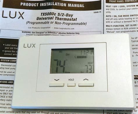 Lux-Products-P521Uc-Thermostat-User-Manual
